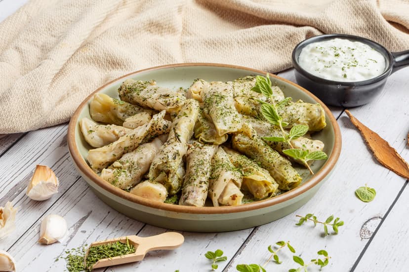 Mahshi malfouf: Lebanese cabbage rolls with rice and meat