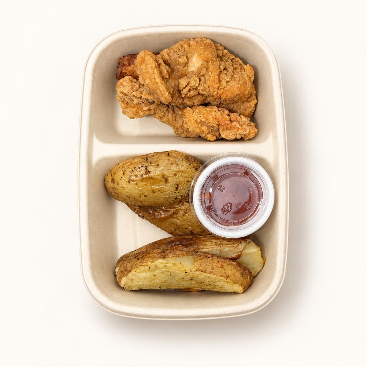 Crispy chicken & potatoes